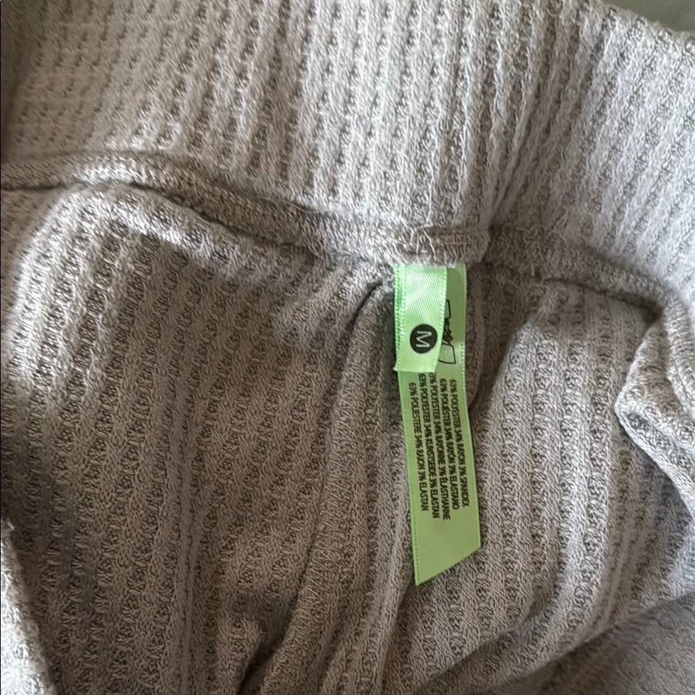 Honeydew Cozy Waffle Knit Lounge Pants in Light Gray - Picture 2 of 5